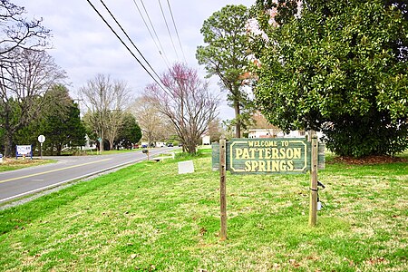 Patterson Springs sign nc