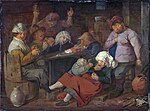 Thumbnail for File:Peasants Drinking About by Adriaen Brouwer Mauritshuis 847FXD.jpg