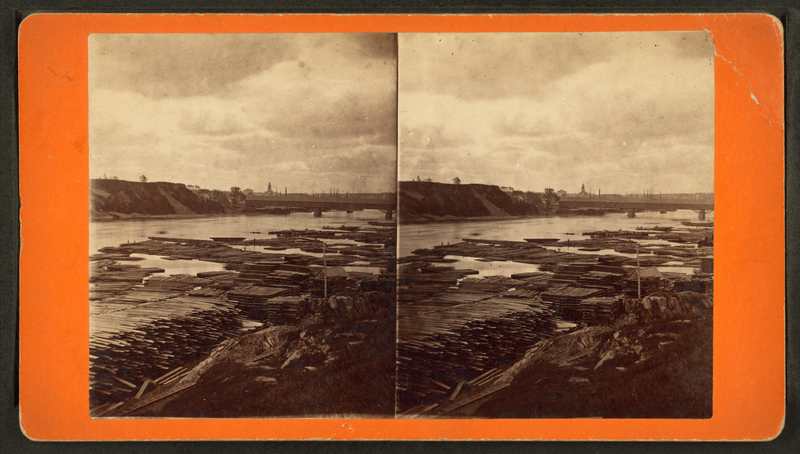 File:Penobscot River, Lumbers District, Bangor, Maine, from Robert N. Dennis collection of stereoscopic views.png