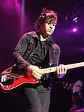 Fall Out Boy bassist, lyricist, and backup vocalist Pete Wentz (1997)