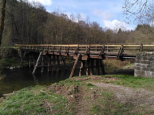 Pfahljochbrücke Neckarhausen