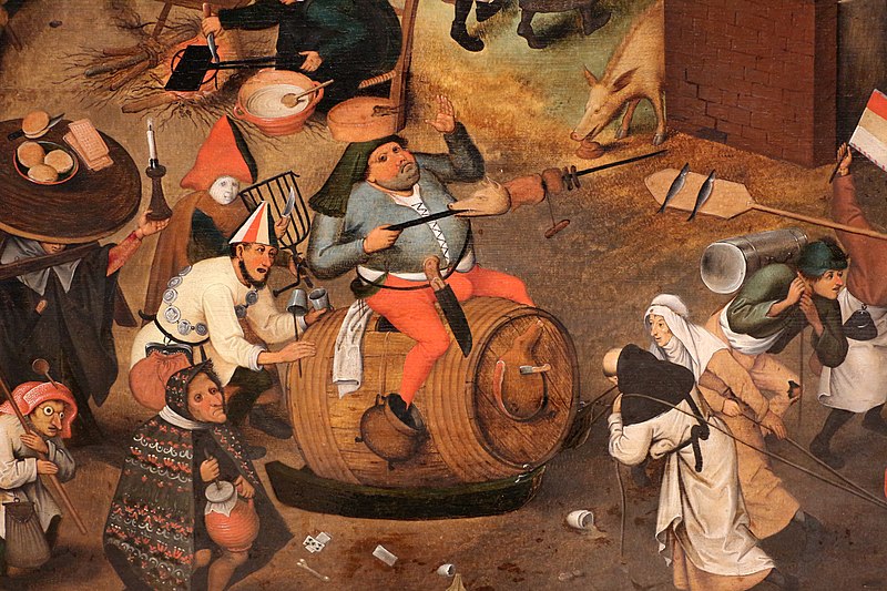 File:Pieter bruegel il giovane, combattimento tra carnevale e quaresima, 11.JPG