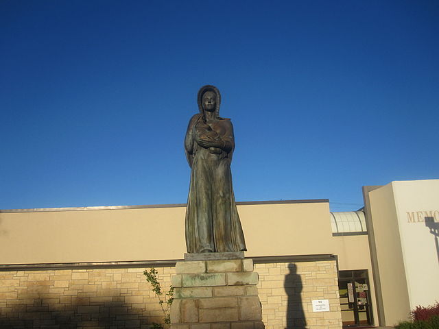 Image: Pioneer Mother of KS statue, Liberal, KS IMG 5983