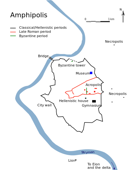 Map of Amphipolis