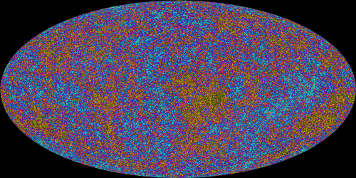 Entropy of the cosmic microwave background by Imagtek. This image was created by independently computing the entropy of each image plane within the ESA Planck satellite's cosmic microwave background map.