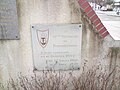 Plaque commémorative du 41e régiment de transmissions. A tenu garnison ici au quartier Tilly (Évreux) du 1er juillet 1966 au 1er août 1979.