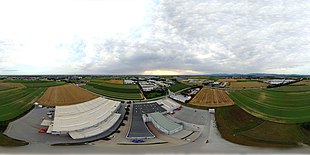 360° Panorama vom Industriegebiet Plattling – aufgenommen auf dem Gelände der Rubix GmbH, ebenfalls zu sehen sind: MD Plattling, Südzucker, Interpane, Kermi, IAC, Hefele etc.Als Kugelpanorama anzeigen