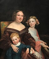 親子の肖像画 (1840)