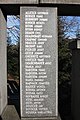 Čeština: Levá část pomníku Obětem 1. světové války na hřbitově v Prachaticích. English: Left part of the monument to the victims of the First World War at the Prachatice cemetery. South Bohemian Region, Czechia.