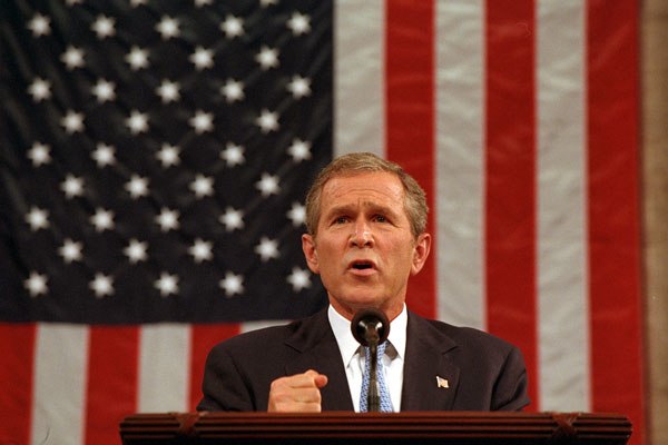 In an address to a joint session of the US Congress on September 20, 2001, US President George W. Bush demanded that the Taliban deliver Osama bin Lad