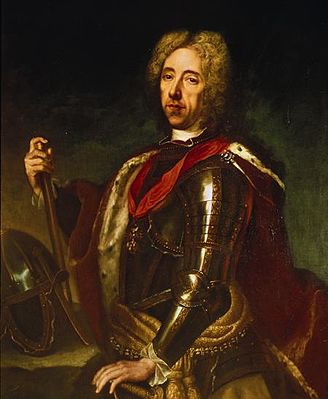 Portrait of Prince Eugene of Savoy in later years by Jan Kupecký.