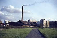 An old Puolimatka's brick factory in Kissanmaa, Tampere, Finland, in 1960s Puolimatkan tiilitehdas.jpg