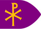 Purple flag with Chi Rho