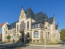 Kreishaus in Quedlinburg, heute ist die Kommunale Beschäftigungsagentur Jobcenter des Landkreises Harz untergebracht