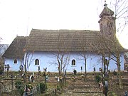 Archangels' wooden church in Strâmtura