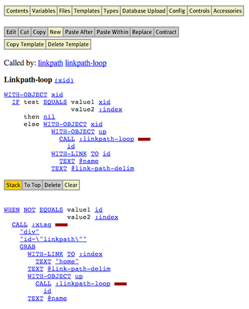 RTML code in the editor RTML Linkpath-loop.png