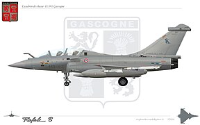 Rafale B escadron 1/91 Gascogne