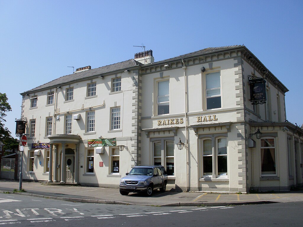 Picture of The Raikes Hall courtesy of Wikimedia Commons contributors - click for full credit