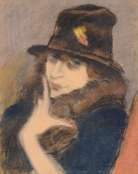 File:Rippl Woman in Black Hat 1918.jpg