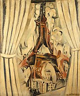 Robert Delaunay: Durchblick auf den Eiffelturm, 1910