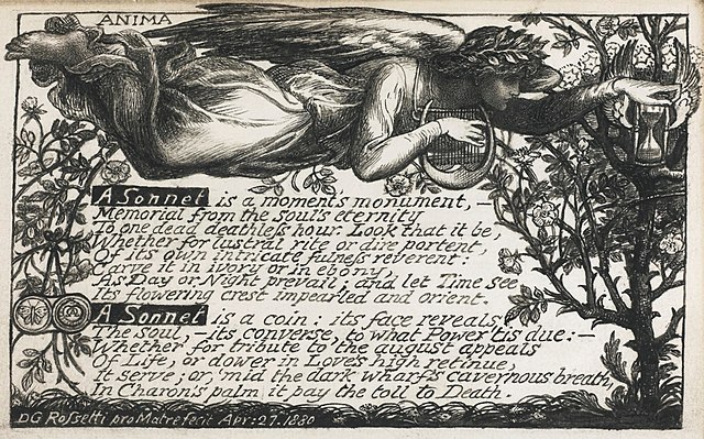 D. G. Rossetti's illuminated description of the sonnet, 1880