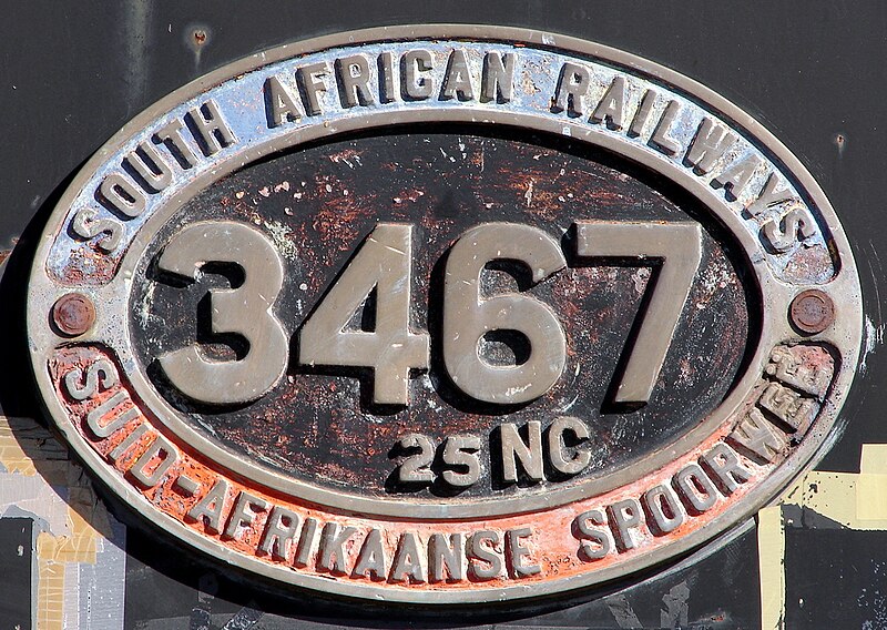 File:SAR Class 25NC 3467 (4-8-4) ID.JPG