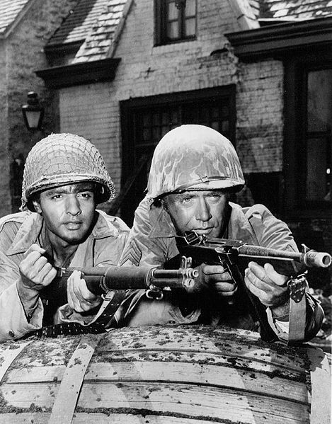 Sal Mineo and Vic Morrow in a 1965 episode