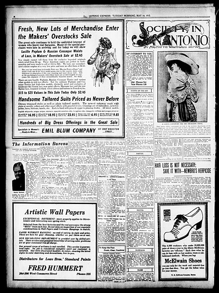 File:San Antonio Express. (San Antonio, Tex.), Vol. 47, No. 135, Ed. 1 Tuesday, May 14, 1912 - DPLA - d2d40beab2a210bc881ea605822ec78d (page 8).jpg