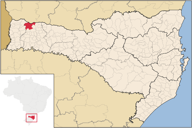 Localização de Campo Erê em Santa Catarina