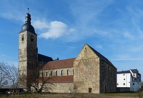 L'église abbatiale de l'ancienne abbaye située à Leitzkau.