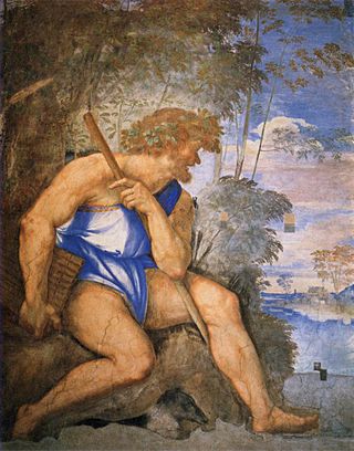 <i>Polyphemus</i> (Sebastiano del Piombo) Fresco by Sebastiano del Piombo