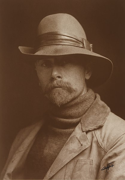 File:Self-portrait by Edward Sheriff Curtis, 1899, gelatin silver print, from the National Portrait Gallery - NPG-NPG 77 49Curtis-000001.jpg