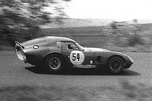 A Shelby Cobra Daytona competing in the 1965 International Championship for GT Manufacturers Shelby Cobra Daytona (1965-05-23).jpg