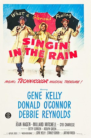 Singin' In The Rain: 1952 film directed by Gene Kelly and Stanley Donen