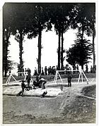 Slaughtering goats for Indian troops (Aire, France). Photographer- H. D. Girdwood. (13873603685).jpg