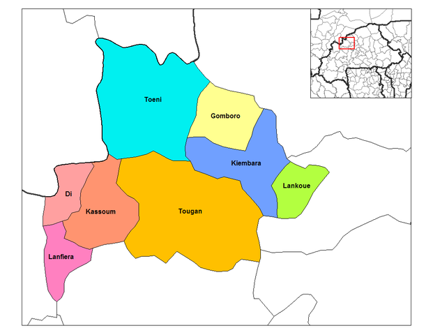 Comuni della provincia di Sourou.