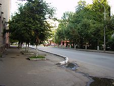 Озеленение улицы Советской.