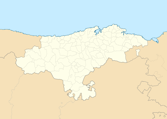 Mapa de megalitos en Cantabria