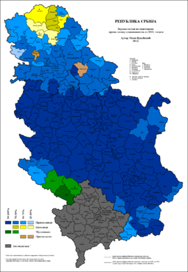 etnicka karta srbije Демографија Србије — Википедија, слободна енциклопедија etnicka karta srbije