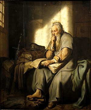 St. Paul in Prison by Rembrandt - Staatsgalerie - Stuttgart - Germany 2017.jpg