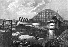 The train shed under construction in 1868 St Pancras station train shed under construction in 1868 (cropped).jpg