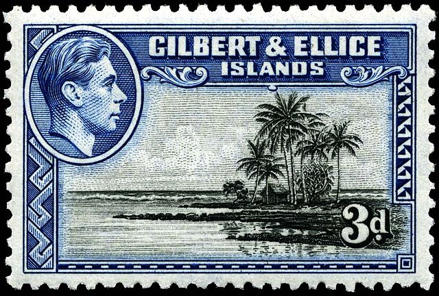 Stamp with portrait of King George VI, 1939