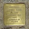 Stolperstein Bolongarostraße 128 Ludwig Kahn