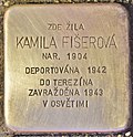 Stolperstein für Kamila Fiserova (Ржичаны) .jpg
