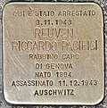 Stolperstein für Reuven Riccardo Pacifici.JPG