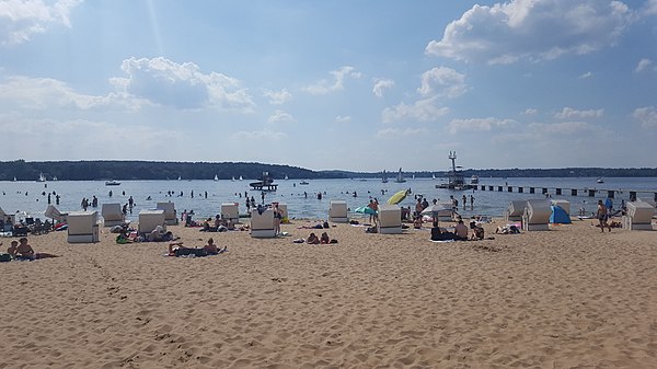 The beach of Wannsee (Strandbad Wannsee)