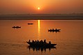 Sunrise boat rides on the Ganges, Varanasi