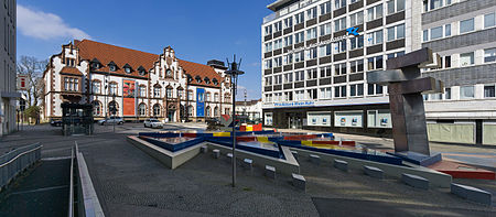 Synagogenplatz Alte Post Hajek Brunnen Mülheim 2016