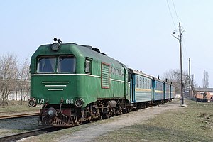 ТУ2-066 с поездом, 2007 год.