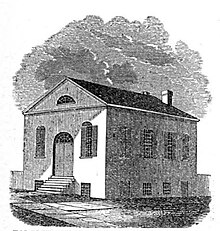 Talcott Street Congregational Church, 1879, where Primus attended church and school in the basement Talcott Street Congregational Church, 1870s.jpg